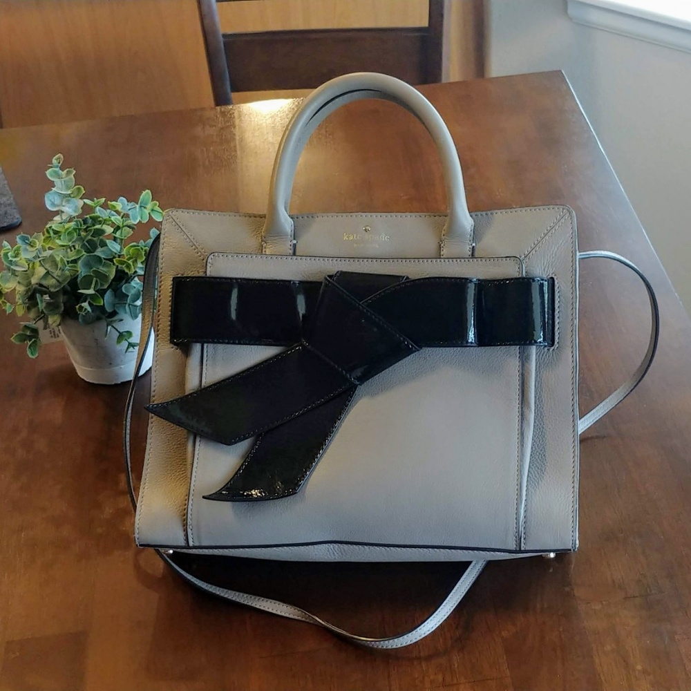 Kate Spade Valley Rosa Bow Satchel - Taupe